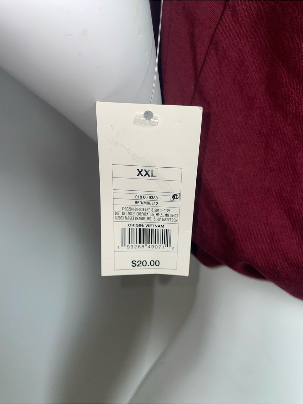 Women's Short Sleeve Blouson Tee in Burgundy xxl - Picture 3 of 3